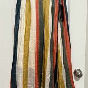 Multicolor Striped Maxi Skirt